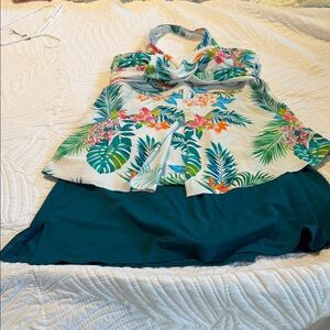 Swimsuits For All Teal Swim Skirt